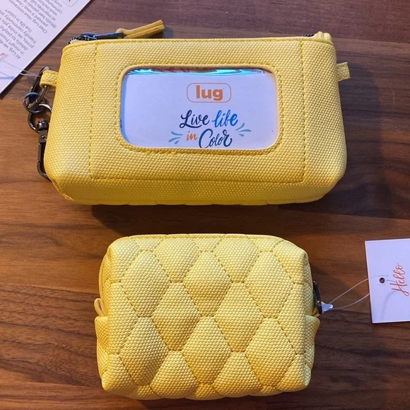 NWT Lug Choo Choo Mini Matte Luxe & Metro XL Matte Luxe-Banana - Picture 2 of 2